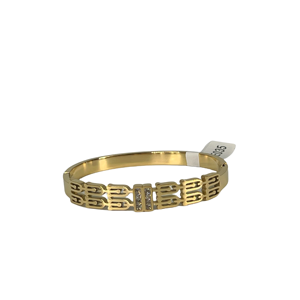 Fashion <b>Bangle</b> 316L Stainless Steel PVD Gold Plating Sustainable Resistant Jewelry Bracelet - Product Image 1