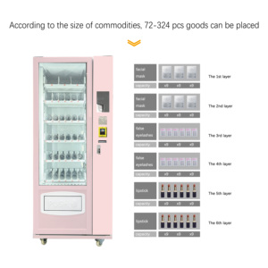 Jsk ai vẻ đẹp máy bán hàng tự động cho đồ trang sức sản phẩm tóc và Sơn móng tay với đầu đọc thẻ ngoài trời tự dịch vụ cho mỹ phẩm - Product Image 5