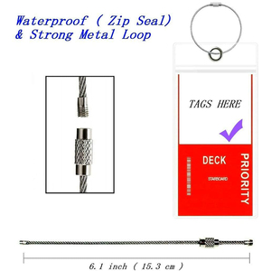 ป้ายติดกระเป๋าเดินทางแบบซิปล็อค PVC หนาใส ทนทาน ดีไซน์ยอดนิยมสำหรับเรือสำราญ - Product Image 4