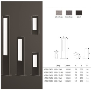 Luminaire LED de Jardin et de Paysage IP65 à Prix de Gros pour Applications Extérieures, Éclairage de Pelouse, Borne LED 12W - Product Image 5