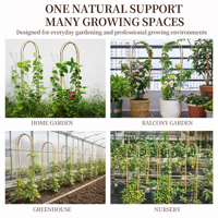 Support de plante en bambou naturel en forme de U pour plantes en pot, plantes grimpantes, fleurs de jardin, vente en gros