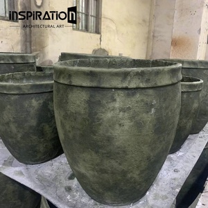 Ingrosso Patio prato <span class=keywords><strong>in</strong></span> calcestruzzo giardino ornamenti forniture produttore di <span class=keywords><strong>cemento</strong></span> grigio vaso di fiori - Product Image 3