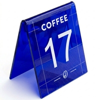 Plaque de table en acrylique pour numéros de table, signalisation publicitaire de type A pour bars et restaurants, panneaux publicitaires en acrylique pour numéros de siège