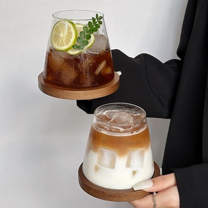 Commercio all'ingrosso 350ml alla moda minimalista di vetro acqua tazze Logo personalizzato bicchieri per succo di caffè freddo latte tè altre bevande - Product Image 1