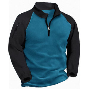 Sudadera con Capucha Personalizada, 370 Gramos, Secado Rápido, Impermeable, Bordado 3D, Top de Invierno, Sudadera con Cierre de Cremallera de un Cuarto para Golf, Corte Regular - Product Image 1