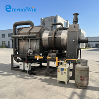 Four de carbonisation environnemental sans fumée à rotation continue pour la production de biochar et de charbon de bois à partir de coques de noix de coco, sciure de bois et coques de riz