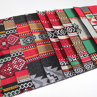 Nouveau tissu jacquard tricoté 100 % polyester au design arabe pour canapé, tissu d'ameublement respirant et résistant à l'abrasion pour la maison