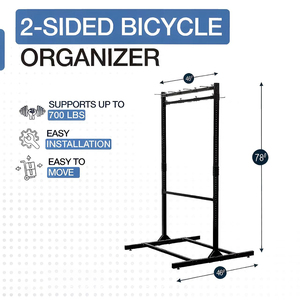 Peut accueillir 8 vélos lourds, supports <span class=keywords><strong>à</strong></span> vélos suspendus, supports de rangement pour vélos verticaux et sur pied. - Product Image 6