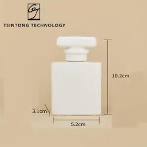 Wholesale 30ml 50ml 100ml Empty Luxury Flat Square Spray Fragrance Perfume Bottle Black Refillable Perfume Glass Bottle