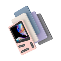 Hbnkh Nouveau lecteur de musique MP3 MP4 portable de conception spéciale 2,4 pouces 16 Go avec écouteurs, carte TF, lecture d'e-book, lecteur de musique Android