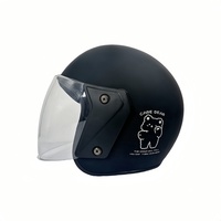 Nouveaux casques de vélo sportifs populaires pour adultes, casques de moto avec doublure en coton, protection de la tête, casques demi-visage pour la conduite