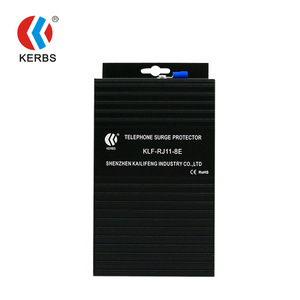 Protector Contra Sobretensiones Telefónicas Kerbs de 8 Puertos KLF-RJ11-8E, Dispositivo de Protección de Señal de Aleación de Aluminio - Product Image 3