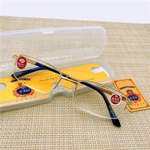 Lunettes de <span class=keywords><strong>lecture</strong></span> classiques Gyuehong Premium, élégantes, en métal demi-cerclé, anti-lumière bleue, en résine dorée, pour presbytes - Product Image 3