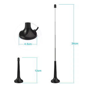 Antennes FM télescopiques à gain élevé <span class=keywords><strong>75</strong></span> ohms, antennes <span class=keywords><strong>DAB</strong></span> FM intérieures, antennes radio M avec 3 adaptateurs pour radio FM numérique - Product Image 2