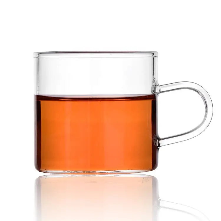 निर्माताओं की आपूर्ति thickened गर्मी प्रतिरोधी पारदर्शी टेप संभाल ग्लास teacups