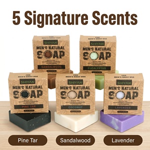 <span class=keywords><strong>Savon</strong></span> exfoliant naturel pour hommes personnalisé, marque privée, bio, fait main, à base de goudron de pin, exfoliant corporel à forte granulométrie pour un nettoyage en profondeur - Product Image 4