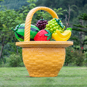 Sculpture en résine de fibre de verre de fruits et légumes décoratifs réalistes et modernes pour jardin extérieur, avec taille et modèle personnalisés - Product Image 5