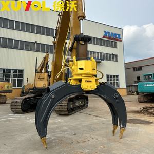 Excavadora Hidráulica XUVOL con Rotación de 360 Grados, Garra de Doble Cilindro para Demolición y Clasificación con Componentes Centrales de Engranajes - Product Image 5