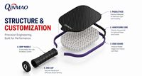 Hochleistungs-Thermoform-Kevlar-Schaum-Kanten-Pickleball-Schläger mit Polymer-Wabenkern, Vibrationsdämpfung und einteiligem Thermo-Design