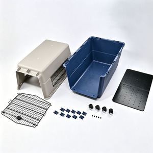 <span class=keywords><strong>Caisse</strong></span> de <span class=keywords><strong>transport</strong></span> pour animaux de compagnie en plastique respirant, portable, à roulettes, pour le <span class=keywords><strong>transport</strong></span> aérien, avec roues amovibles - Product Image 6