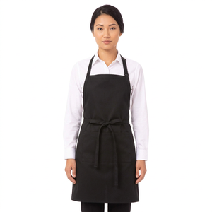 Delantal de Cocina de Algodón Resistente al Calor, de Alta Resistencia, con Soporte para Martillo y Herramientas, para Uso Doméstico, Delantales Negros Uniformes - Product Image 1