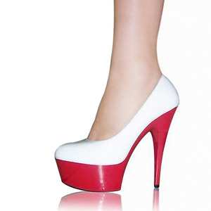 2021 bianco rosso nuovo sottile tacco 15 centimetri <span class=keywords><strong>tacchi</strong></span> <span class=keywords><strong>alti</strong></span> sexy stripper testa tonda <span class=keywords><strong>tacchi</strong></span> <span class=keywords><strong>alti</strong></span> singoli pattini modello walk show scarpe di grandi dimensioni - Product Image 1