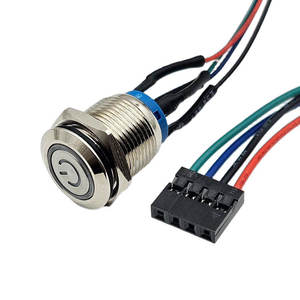 Electronics Accessories Metal Button <b>Switch</b> with LED Waterproof <b>Switch</b> Cable Harness - Product Image 1