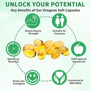 زيت الأوريجانو الاصطناعي الصالح للأكل مع مستخلص زيت الحبة السوداء، مكملات غذائية على شكل كبسولات هلامية - Product Image 4