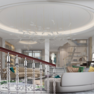 Excellente qualité design luxueux intérieur transparent acrylique balustrades maison duplex <span class=keywords><strong>rampe</strong></span> en plastique - Product Image 5