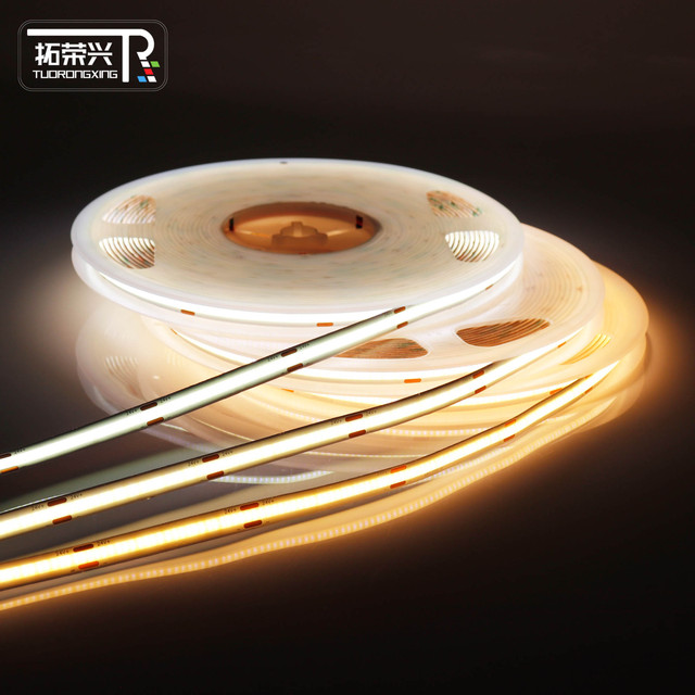 Custom High-quality COB LED Strip Light 8mm 24V  3000K/4000K/6000K Indoor Ceiling & Cabinet Lighting