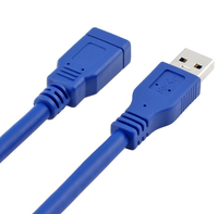 USB 3.0 Verlängerungskabel Typ A Stecker auf Buchse USB-Verlängerung Schnelle Datenübertragung Kompatibel mit PC, Laptop, Tastatur, USB-Stick