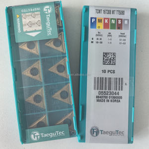 TCMT16T308-MT TT5080 Insertos Originales Taegutec de Carburo de Tungsteno con Recubrimiento CVD HRC45-60 para Torneado Externo en Tornos CNC, Corea - Product Image 2