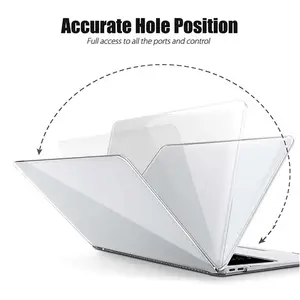Laptop Case For Macbook M1 Chip Air Pro Retina 11.6 12 13.3 15.4 16 Inch Crystal Clear Hard PC Laptop Shell