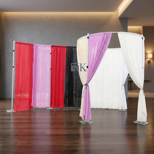Soporte portátil de instalación rápida para telón de fondo de boda con estuche de transporte - Product Image 2