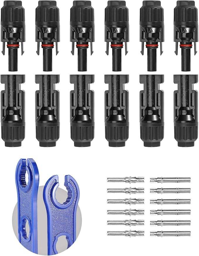 6 paires mâle/femelle 10 AWG et 1 paire de clés