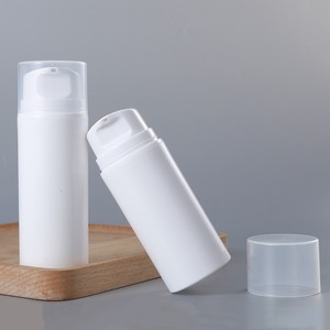 Flacon cosmétique avec logo personnalisé 30ml-200ml Gamme blanche avec pulvérisateur à pompe Flacon de crème sans air en émulsion 50ml-150ml avec lotion - Product Image 2