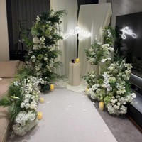 قوس زهور صناعية JH-02 لتزيين حديقة مونيه، مناسب لحفلات الزفاف والتصوير في الهواء الطلق