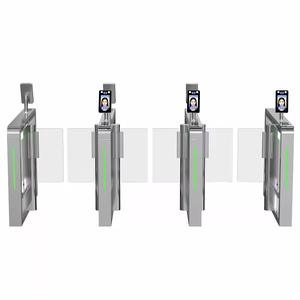 Cửa quay dòng chảy hai chiều xây dựng bền bằng thép không gỉ cổng tốc độ truy cập tự động để kiểm soát an ninh giao thông cao - Product Image 1