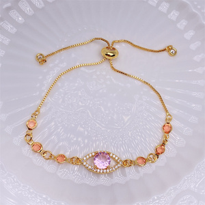 Pulsera Ajustable <span class=keywords><strong>de</strong></span> <span class=keywords><strong>Ojo</strong></span> Turco Azul <span class=keywords><strong>de</strong></span> Moda con Amuleto Nazar, Joyería Deslizante <span class=keywords><strong>de</strong></span> la Suerte <span class=keywords><strong>para</strong></span> Ella, Regalo <span class=keywords><strong>de</strong></span> Aniversario - Product Image 4