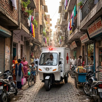 Meilleure Vente 2026 pour l'Afrique : Side-car Moto Fermé Robuste pour Charges Lourdes, Certifié CEE, 50-70 km/h, Urgence
