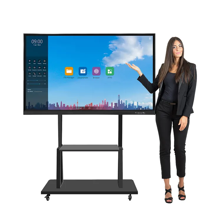 School classroom teaching 65 75 86 100 110 inch touchscreen smart board IFPD Interactive Flat Panel Display