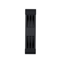 Coolleo N28-B15 12cm double couleur (noir et blanc) 4 broches PWM 2600 tr/min vitesse deux roulements à billes PC serveur ventilateur de refroidissement