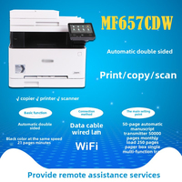 Imprimante laser couleur A4 Canon MF657CDW avec fonctions de copie, numérisation, fax, interfaces USB et sans fil pour usage domestique et professionnel