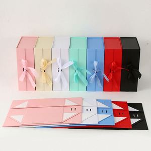 Custom With Ribbon Foldable Set Boxes for Presentations and Groomsmen Proposal <b>Present</b> Promotion Gift - Product Image 2