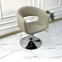 Fauteuil de coiffure Wss 2025 / Chaise de barbier / Mobilier de salon de coiffure / Fauteuil de coiffage marron