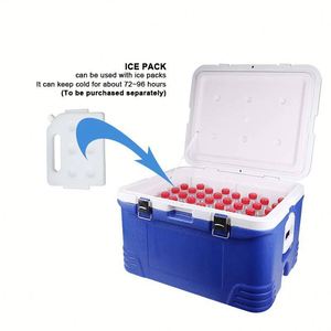 Hot Sale Multifunction <b>Drinking</b> Insulated <b>Cooler</b> Box with Lock 48L Outdoor Camping Picnic Fish Box <b>Cooler</b> - Product Image 6