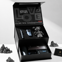 Coffret Cadeau Rasoir Électrique Personnalisé avec Logo Figurine Ours Kit de Toilettage de Luxe pour Homme Boîte Cadeau Saint-Valentin Impression Numérique