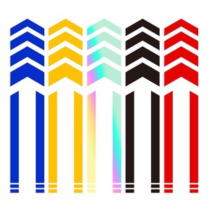 Autocollant pour garde-boue de moto, 1 pièce, bande de ligne de flèche réfléchissante, bande étanche à l'huile, accessoire de décalcomanie - Product Image 2