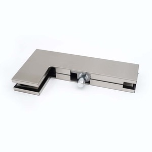 フレームレスガラスドアアクセサリービッグL字型トップピボットクランプコーナーパッチ継手 - Product Image 2