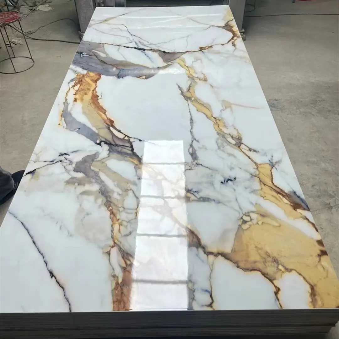 high gloss marble design 3mm pvc marble sheet uv marble plastic sheet pvc wall panel